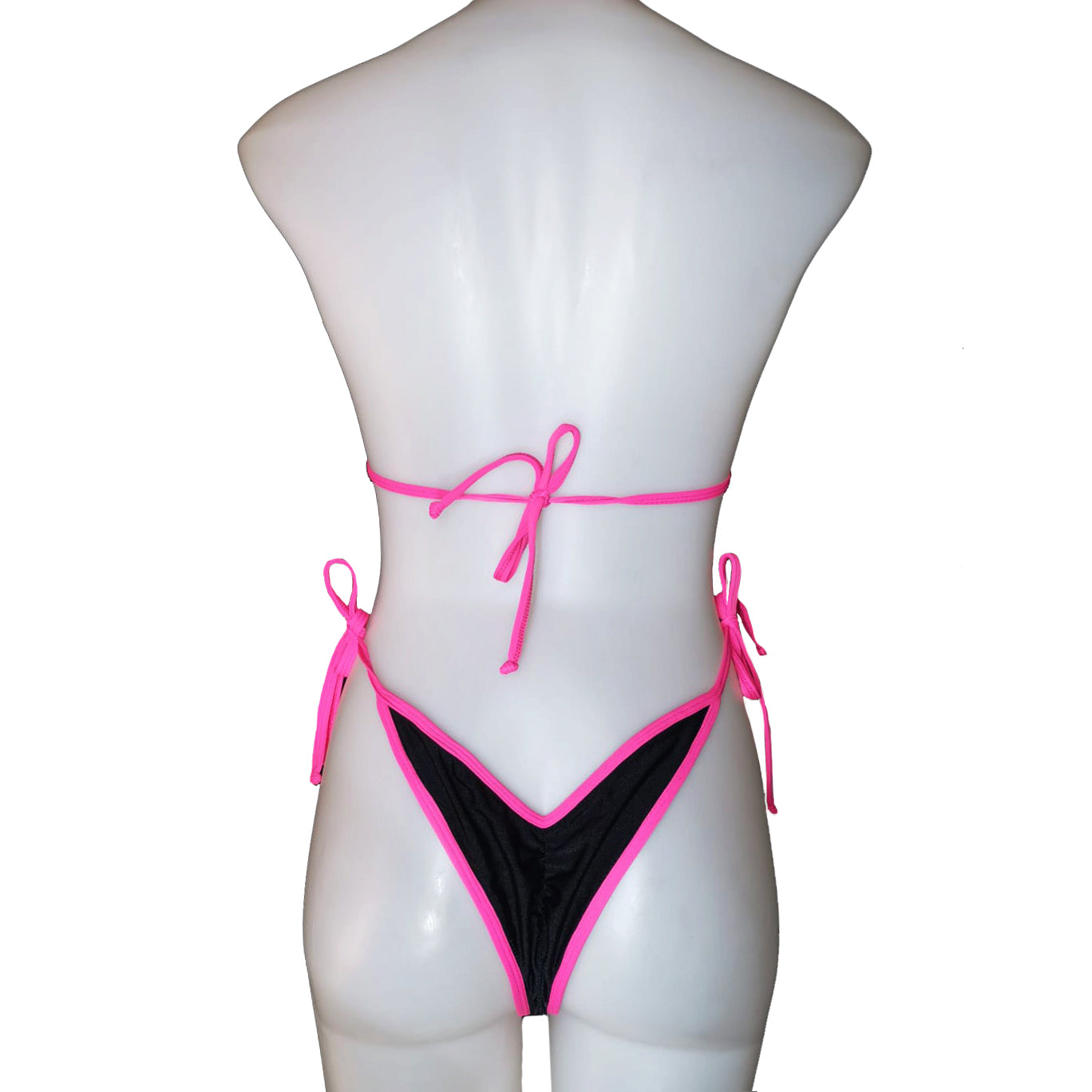 Beach Bikini No.60 Black Pink Nipple Covers – Magic Bikinis - The