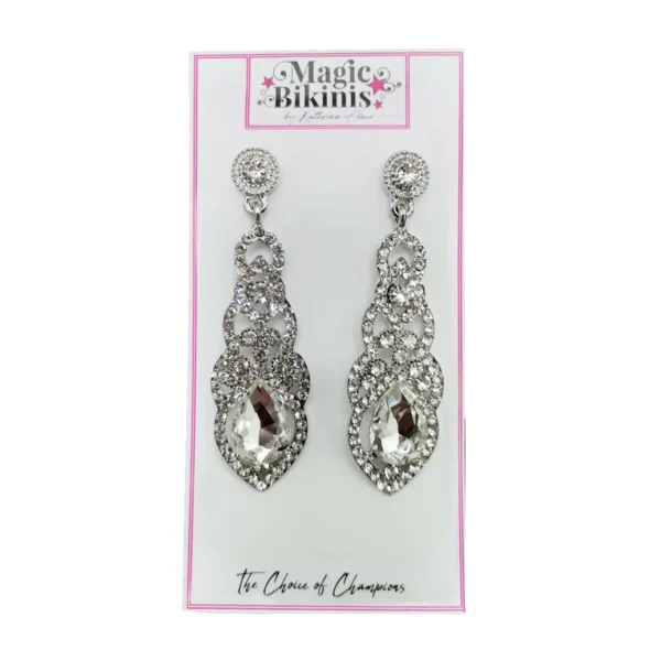 Claire Silver Diamante Earrings