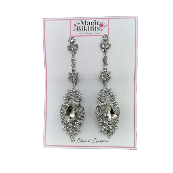 Annamaria Silver Diamante Earrings