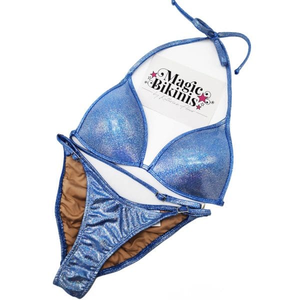 IFBB Fit Model Bikini No.209 – Blue Holographic, No Crystals