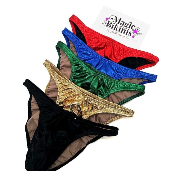 NPC and IFBB Pro League Men's Bodybuilding Posing Trunks Shiny Stretch Lycra