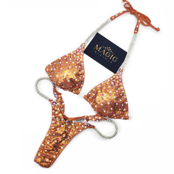 Orange 213 NPC stage Suit pro style ultra pro bum bikini Magic Bikinis