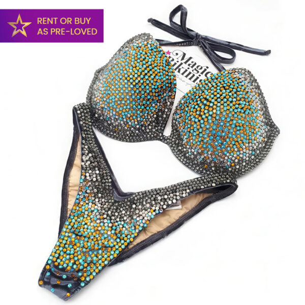 Sun Storm Grey Velvet IFBB Elite Pro Competition Bikini Pro Bikini