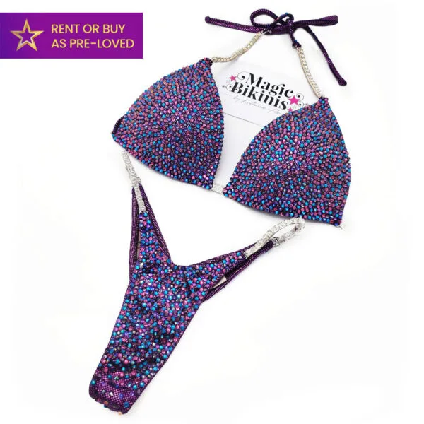 Fifi La Fume NPC Style Pro IFBB Bikini purple ultra pro style rental bikini Magic Bikinis