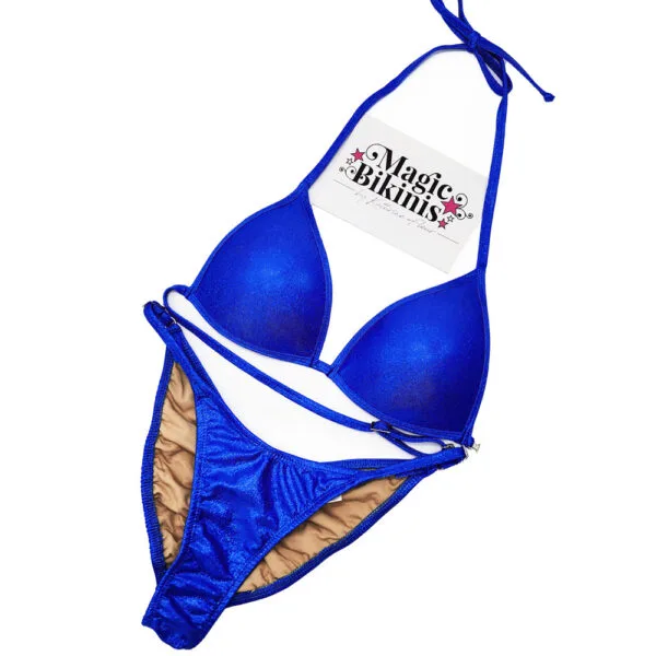 NPC IFBB Pro League Fit Model Bikini No.214 – Shiny Royal Blue, No Crystals