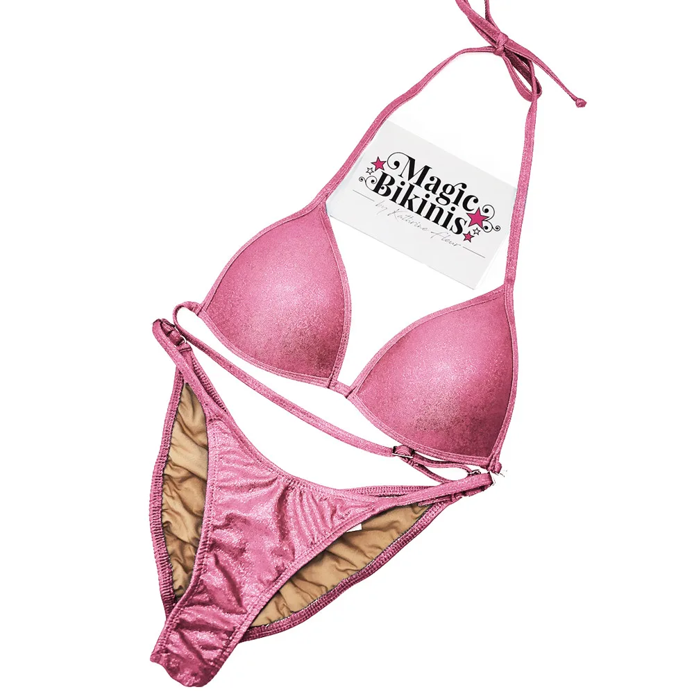 NPC IFBB Pro League Fit Model Bikini No.218 – Shiny Pink, No Crystals