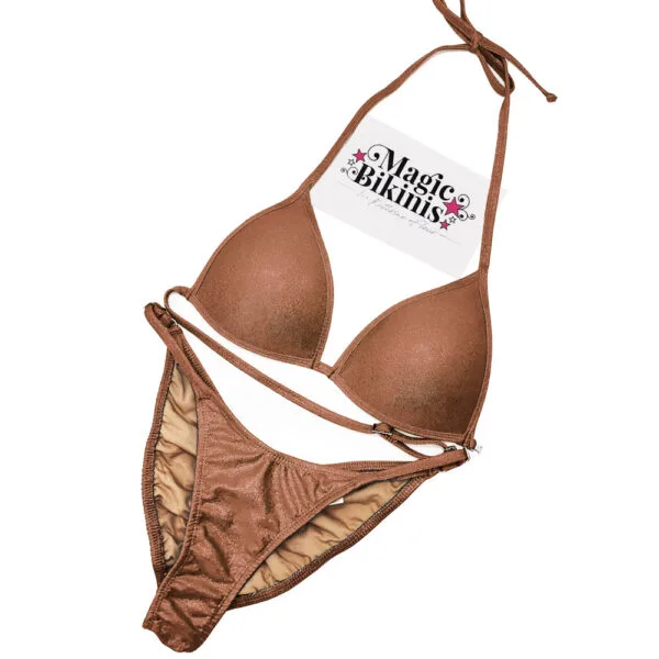 NPC IFBB Pro League Fit Model Bikini No.219 – Shiny Bronze, No Crystals