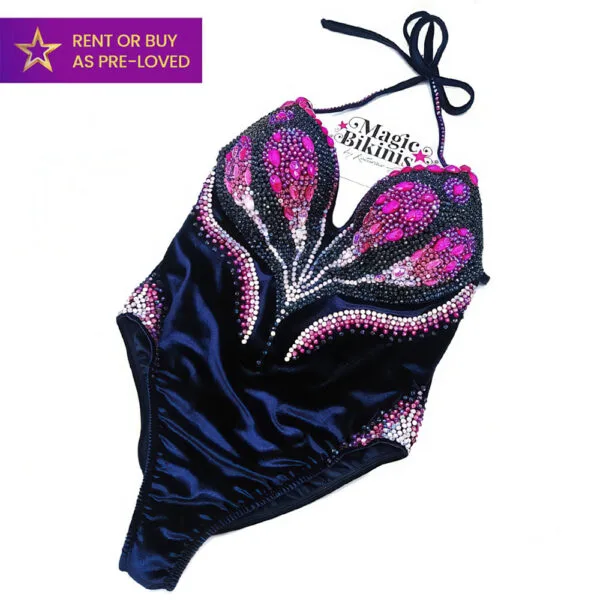 Metamorphosis Navy IFBB Elite Pro Competition Bodysuit Rental