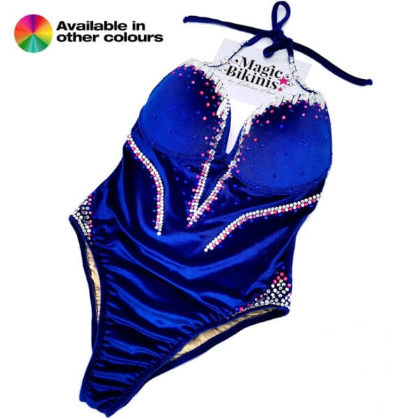 Custom Made IFBB Elite Pro Fit Model Body Suit Velvet