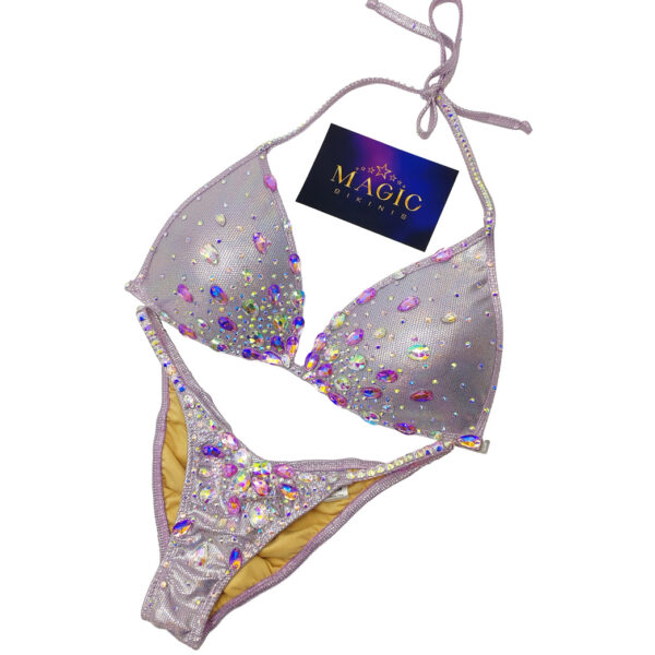 NPC Style Competition Bikini Pale Lilac Holographic
