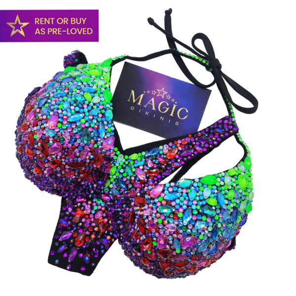 IFBB Elite Pro stage bikini and figure suit by Magic Bikinis Northern Lights
