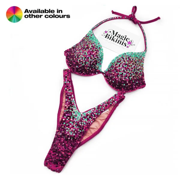 Berry Custom Made IFBB Elite Pro Bikini Mystique Suit