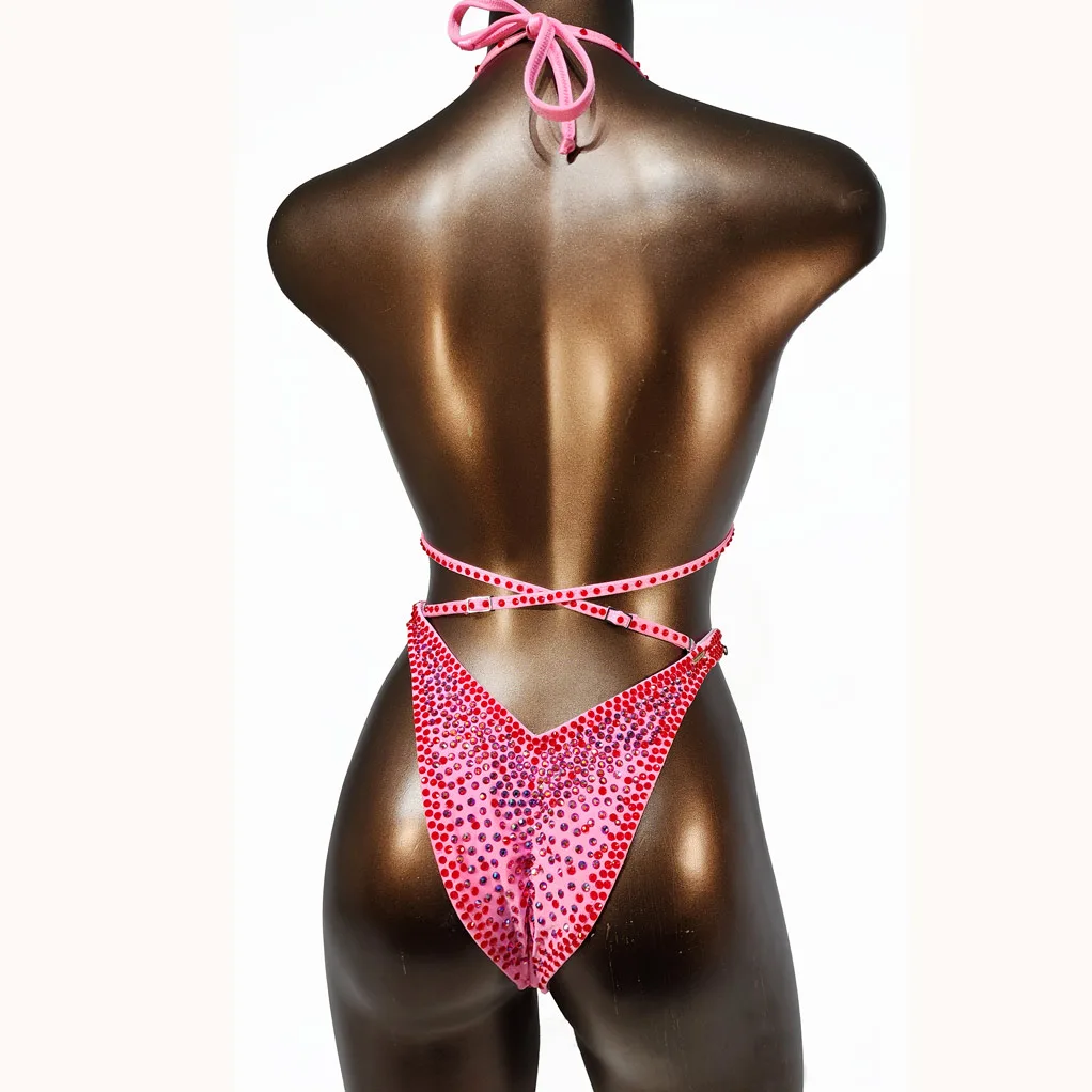Cupid pink red figure suit pro league ifbb npc suit Magic Bikinis stock